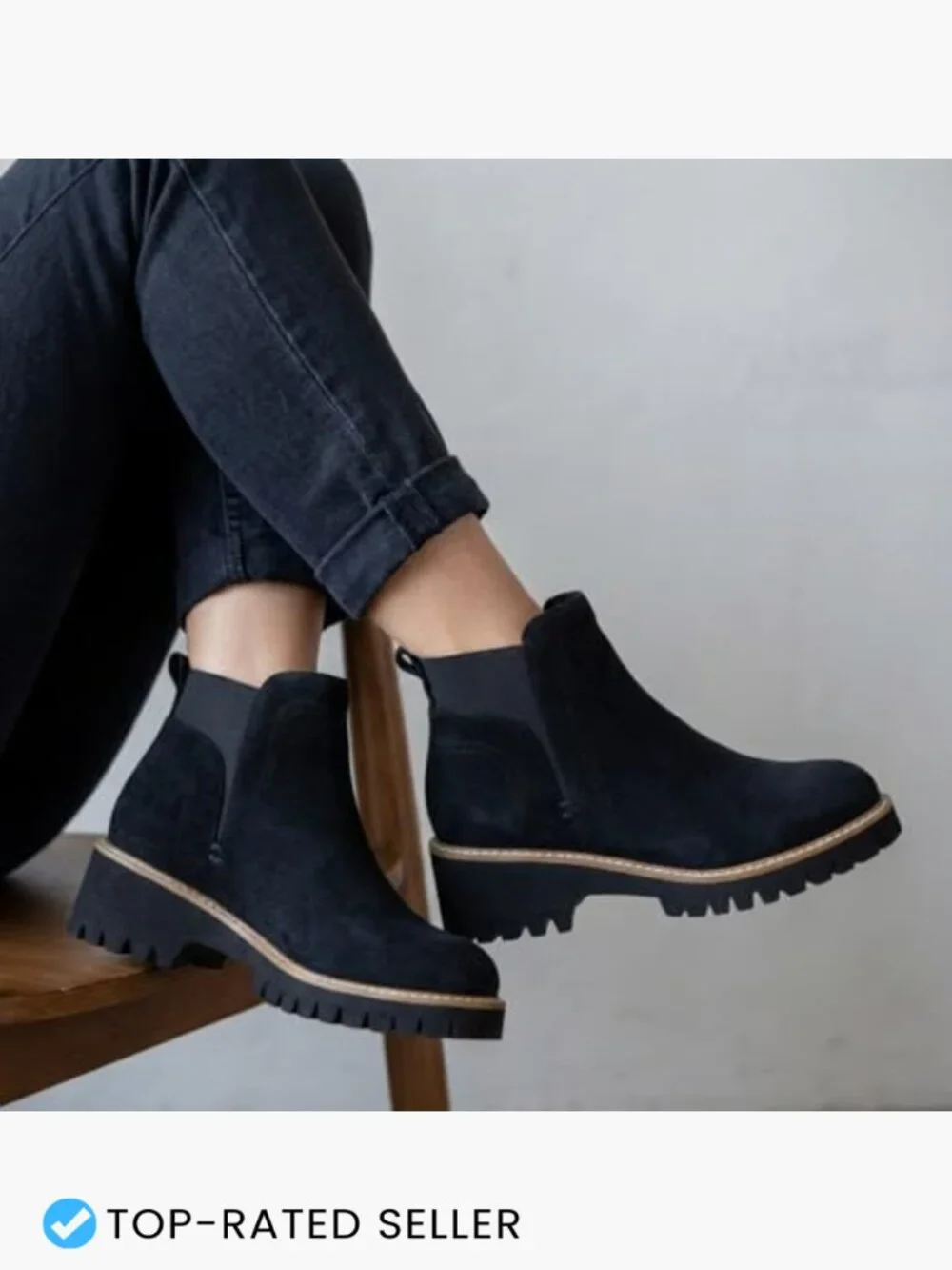 Cushionaire Parade Pull-On Ankle Boots Lightweight Lug Sole Chelsea Style